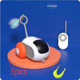 Remote Control Interactive Cat Car Toy USB Charging Chasing Automatic Self-moving Remote Smart Control Car Interactive Cat Toy Pet Products